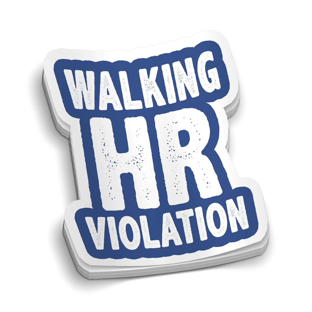 Walking HR Violation - Hard Hat Sticker