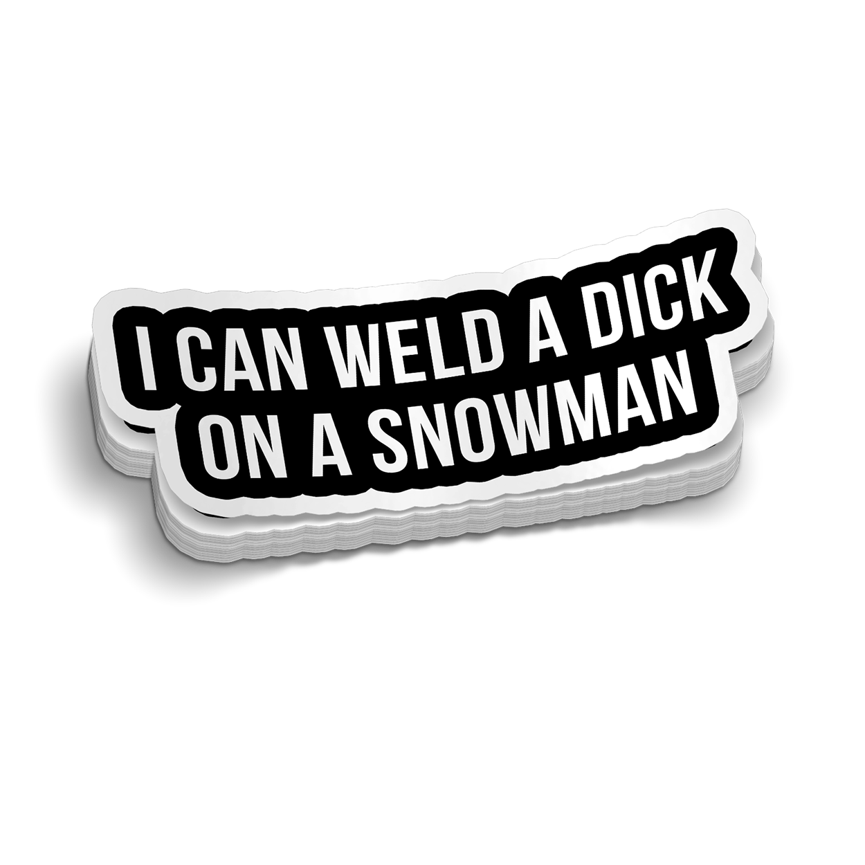 Snowman - Hard Hat Sticker