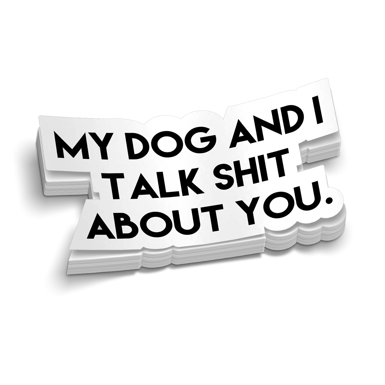 My Dog & I - Hard Hat Sticker