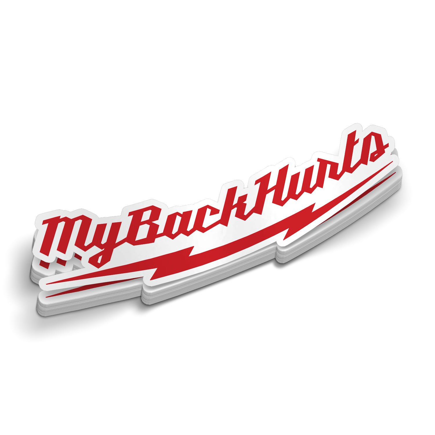 My Back Hurts - Six Inch Sticker