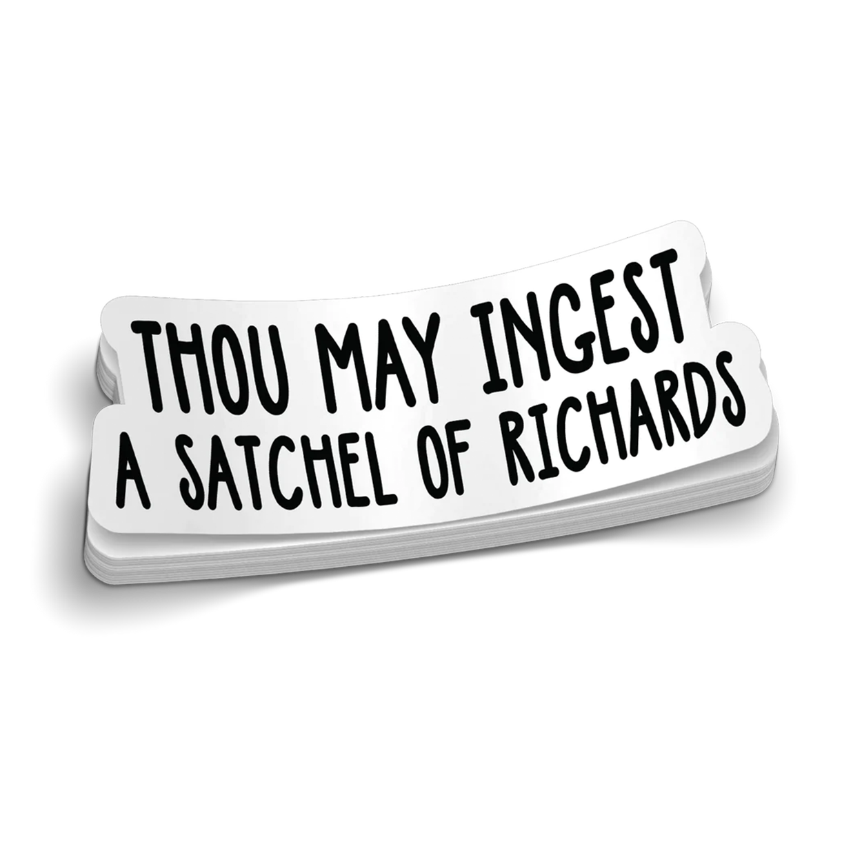 Satchel Of Richards - Hard Hat Sticker