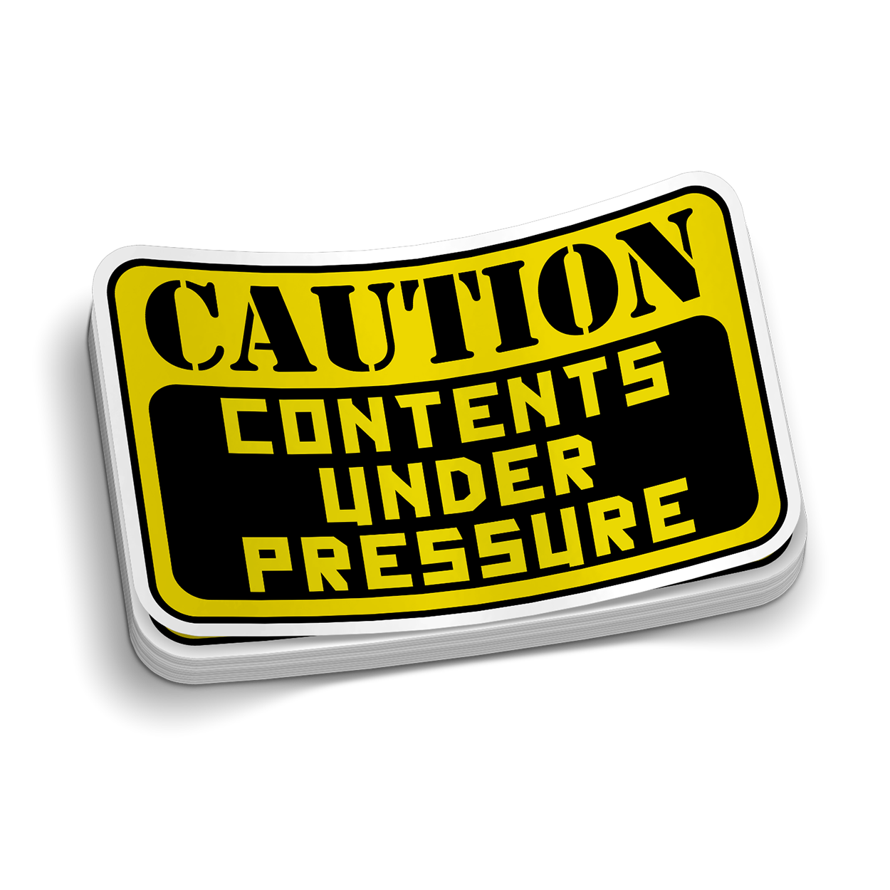 Contents Under Pressure - Hard Hat Sticker