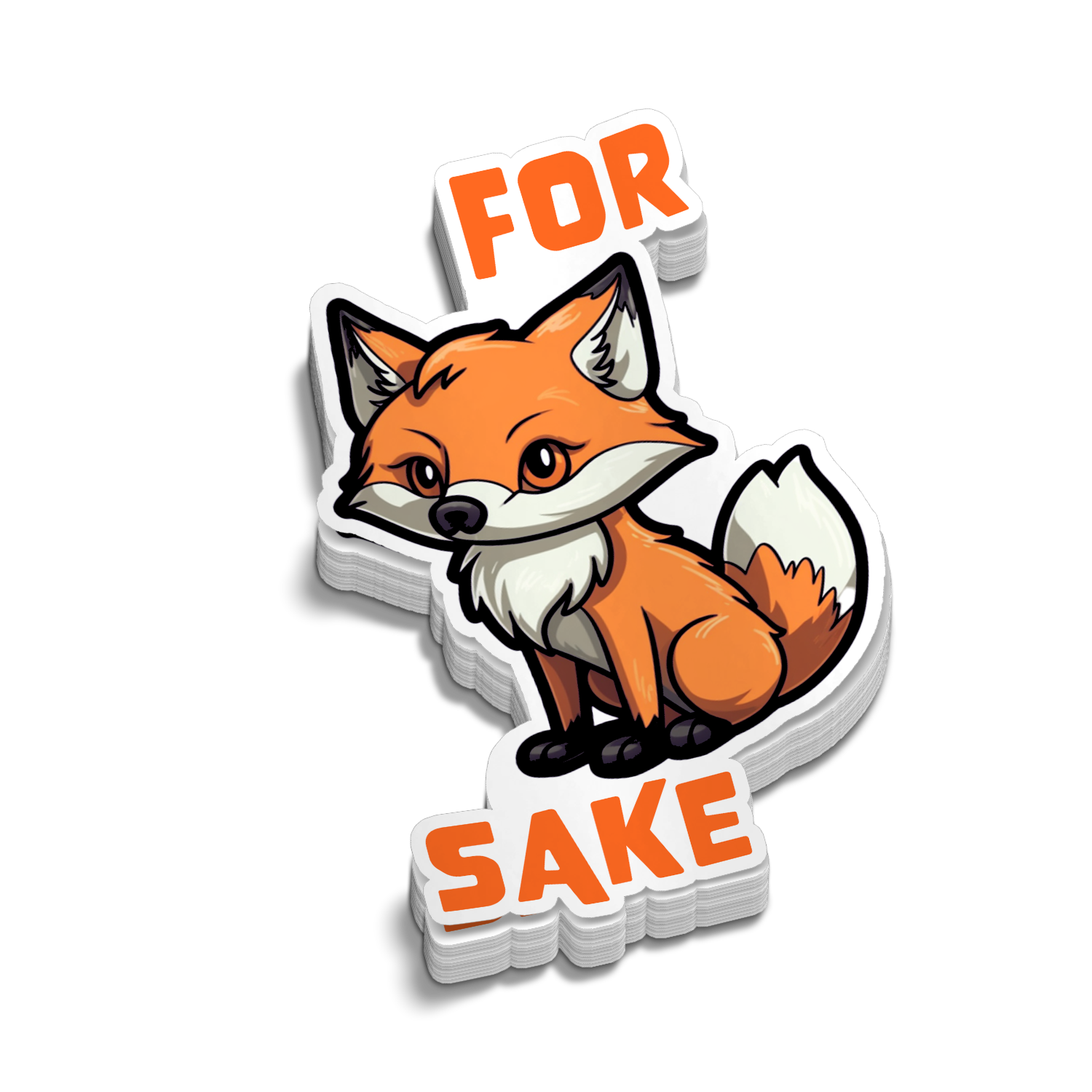 Fox Sake - Hard Hat Sticker