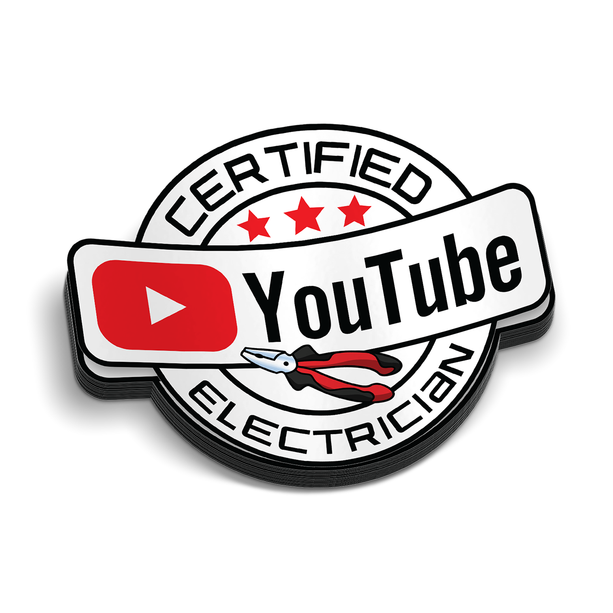 YT Electrician - Hard Hat Sticker