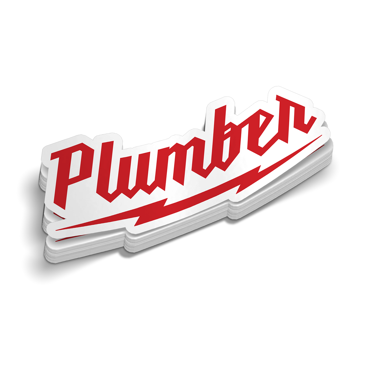 Plumber M - Hard Hat Sticker