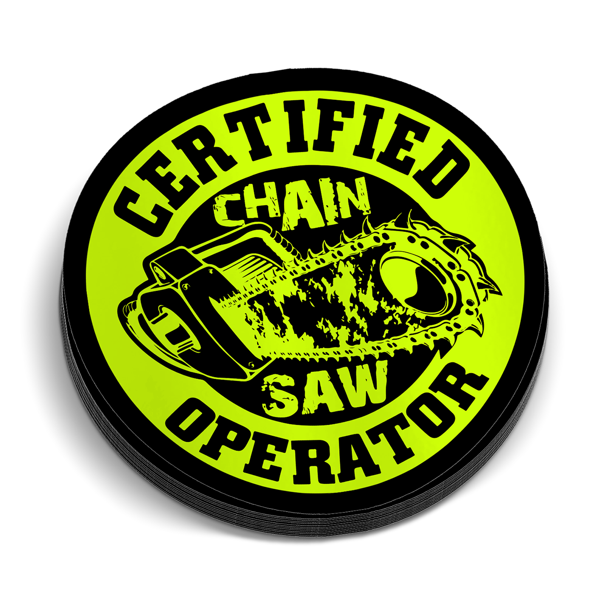 Chainsaw - Hard Hat Sticker