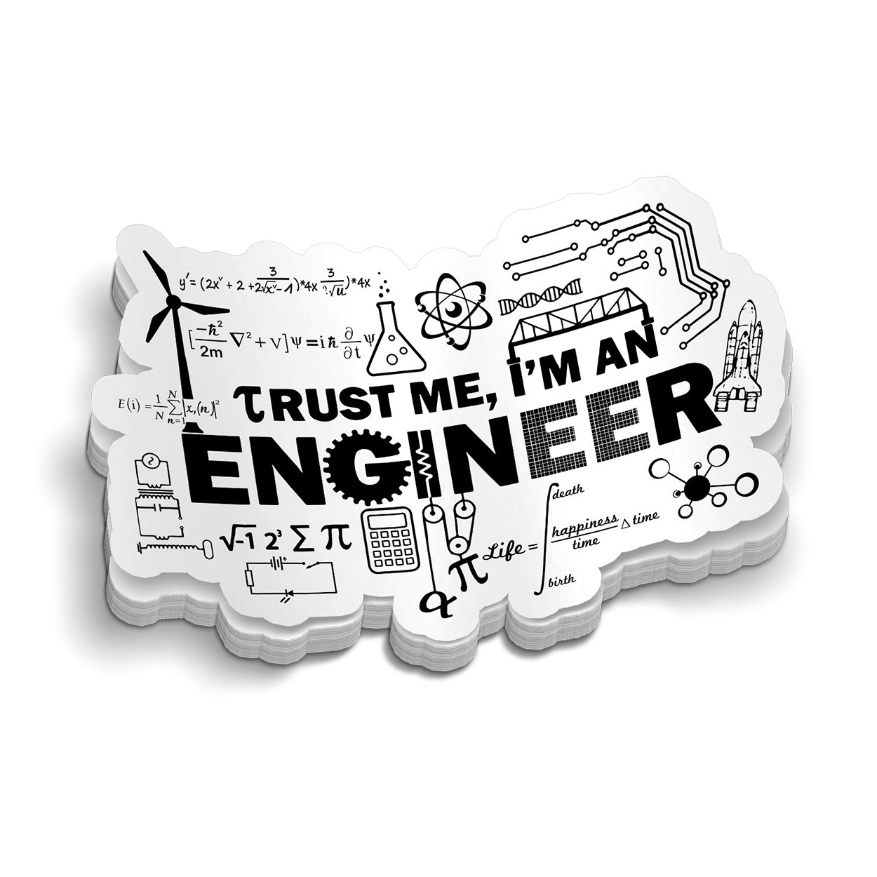 Engineer - Hard Hat Sticker