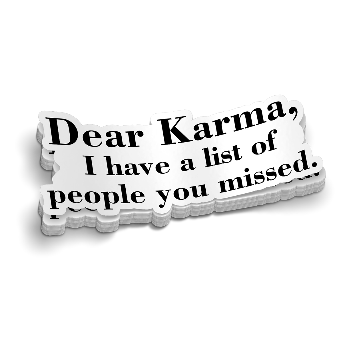 Karma- Hard Hat Sticker