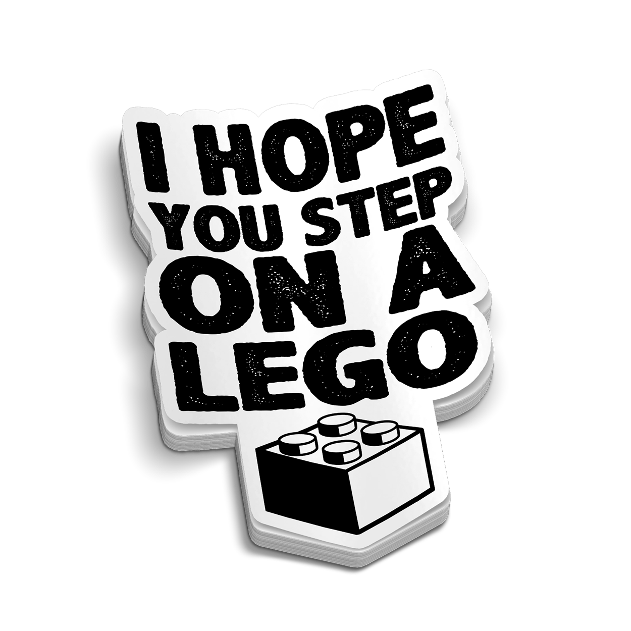 Step On A Lego - Hard Hat Sticker