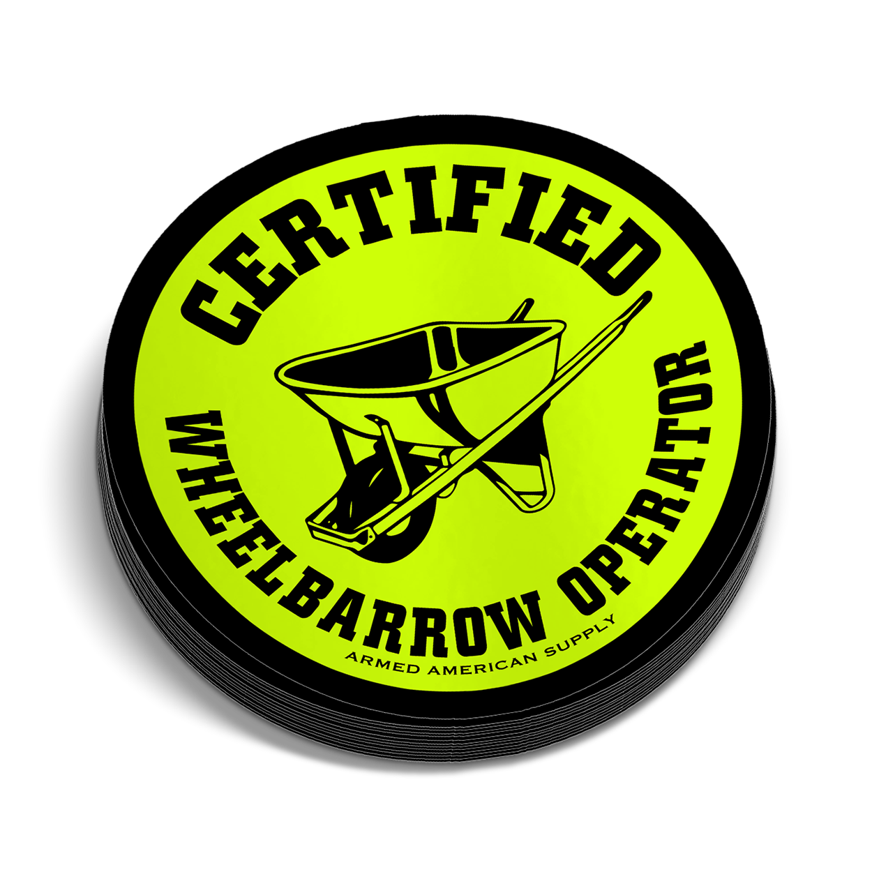 Wheelbarrow - Hard Hat Sticker