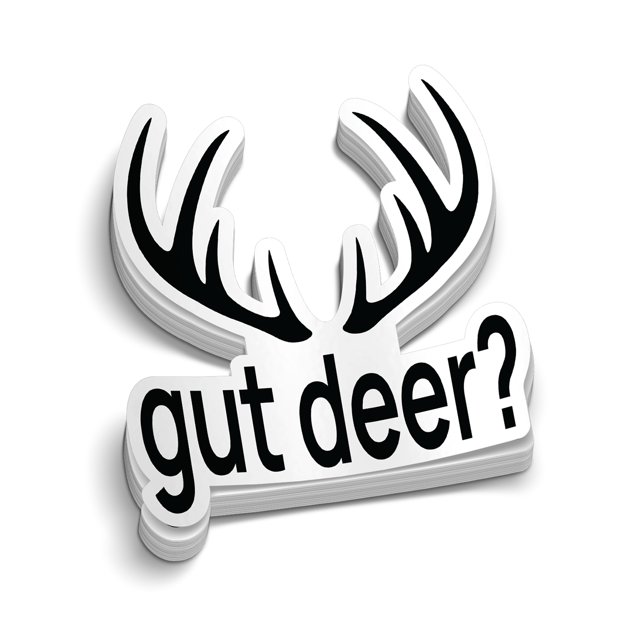 Gut Deer - Hard Hat Sticker