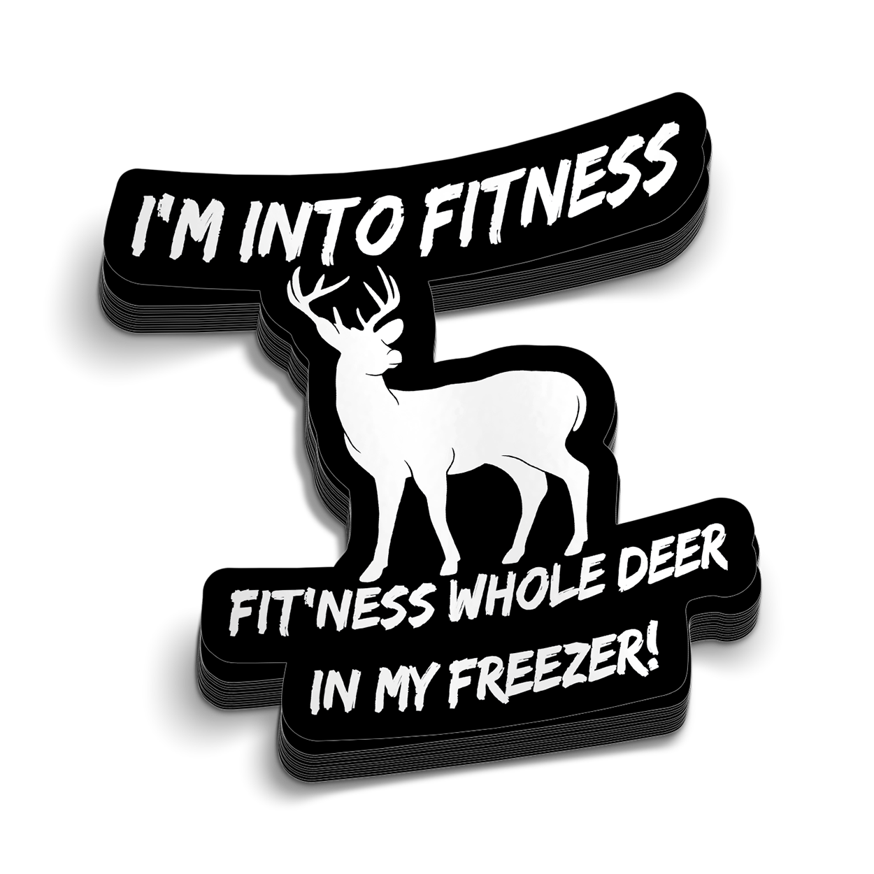 Deer Freezer - Hard Hat Sticker