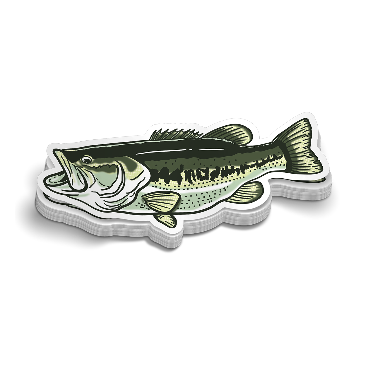 Largemouth - Hard Hat Sticker