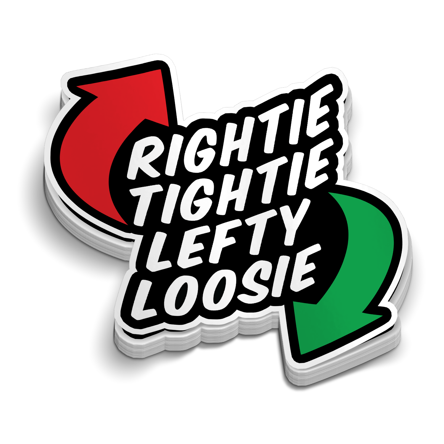 Rightie Tightie - Hard Hat Sticker