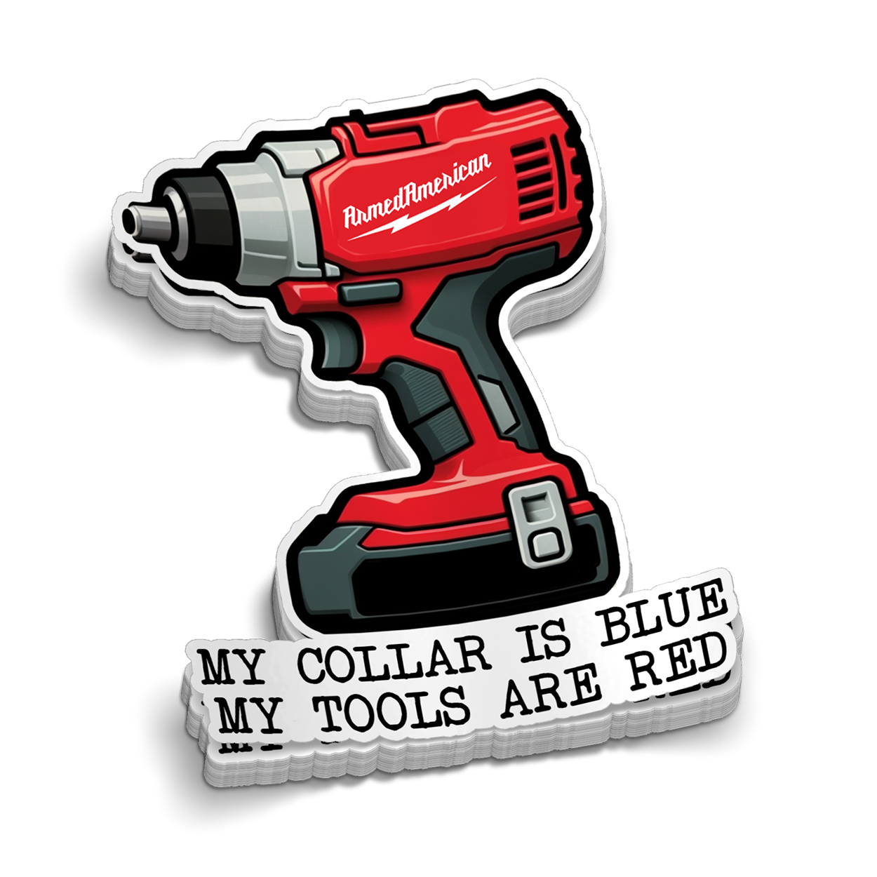 Red Tools - Hard Hat Sticker