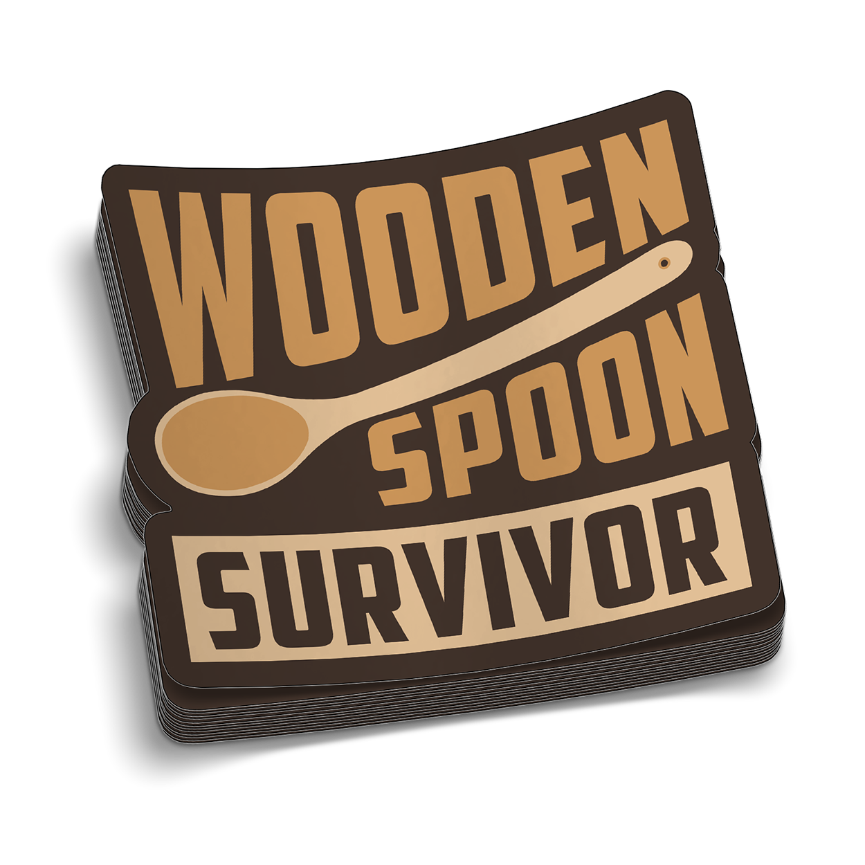 Wooden Spoon - Hard Hat Sticker