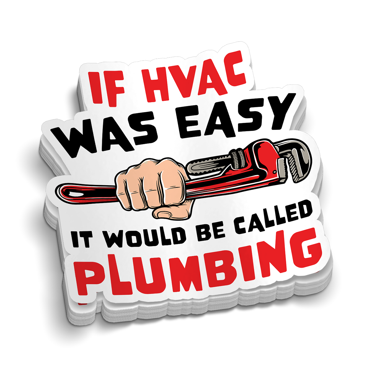 If HVAC Was Easy - Hard Hat Sticker