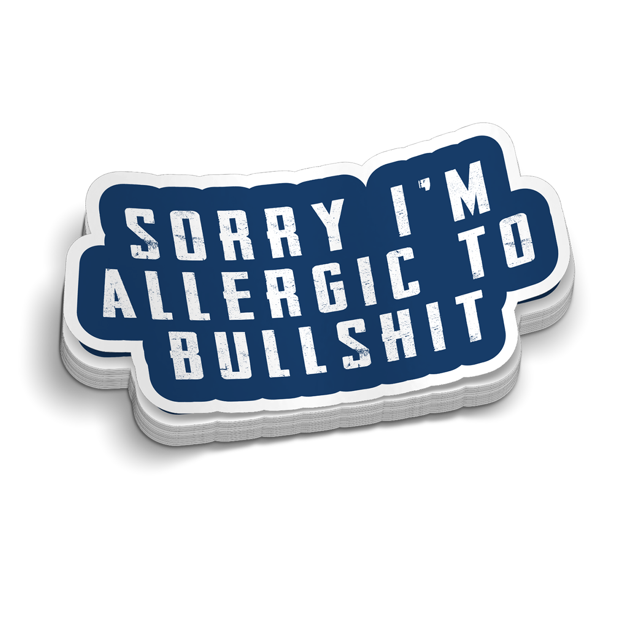 Allergic - Hard Hat Sticker
