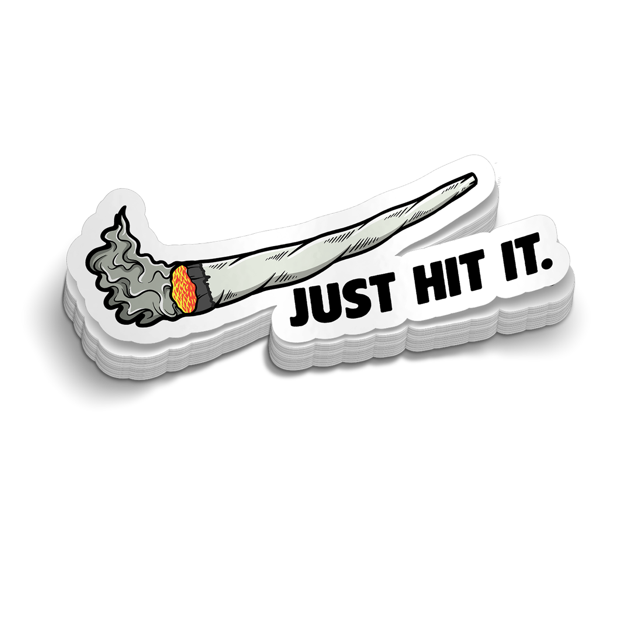Just Hit It - Hard Hat Sticker