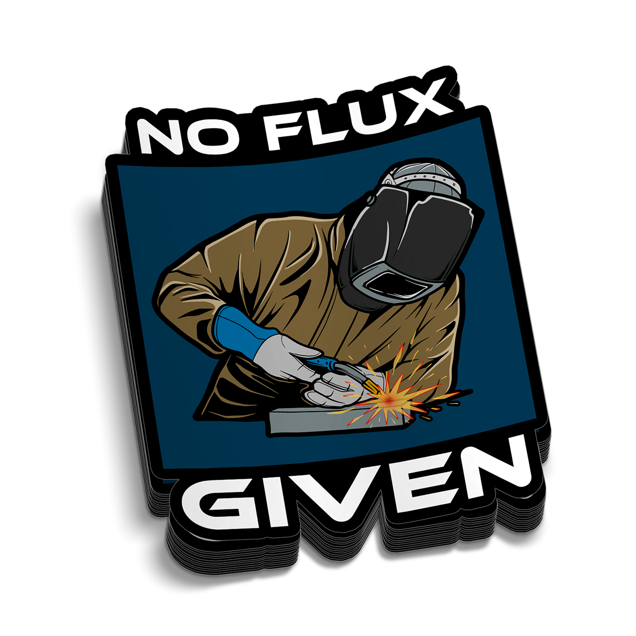 No Flux Given - Hard Hat Sticker