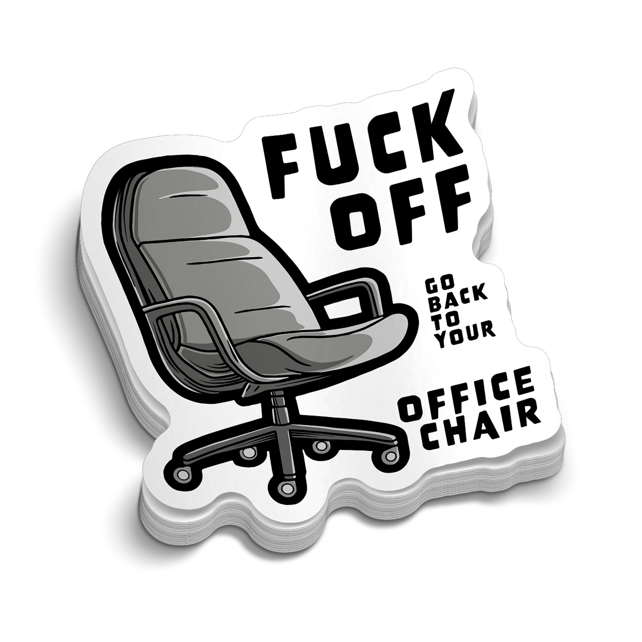 Office Chair - Hard Hat Sticker