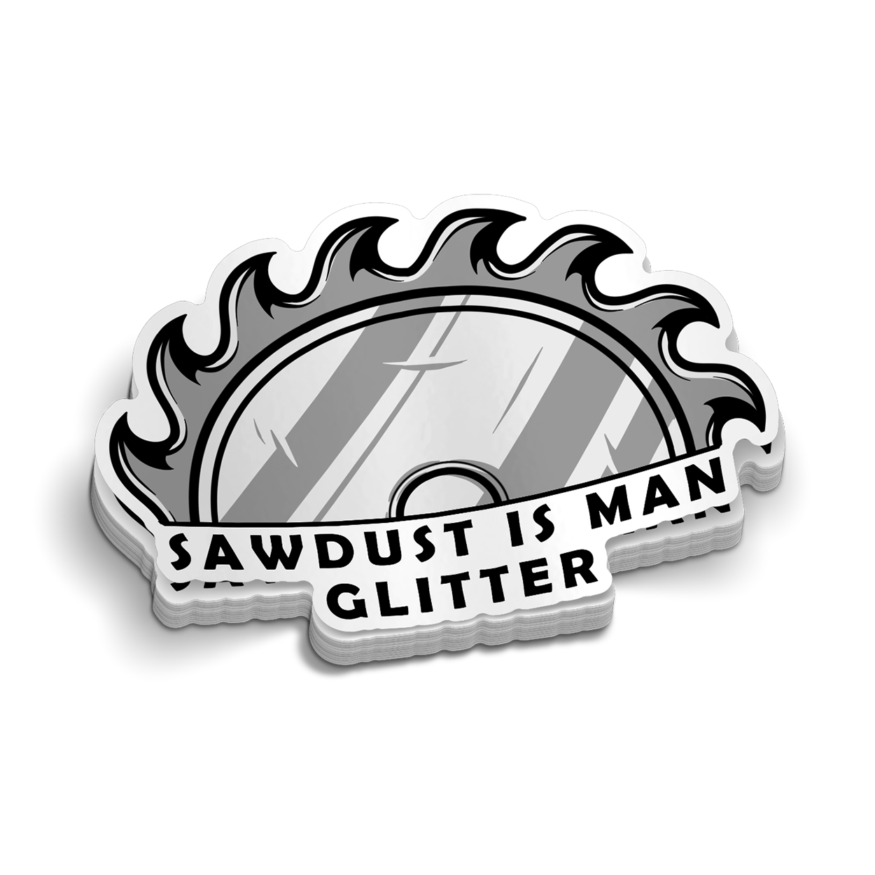 Sawdust - Hard Hat Sticker