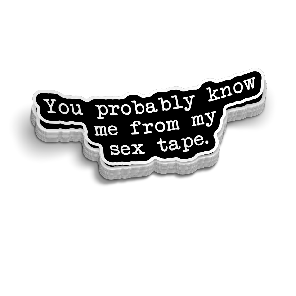 Sex Tape - Hard Hat Sticker