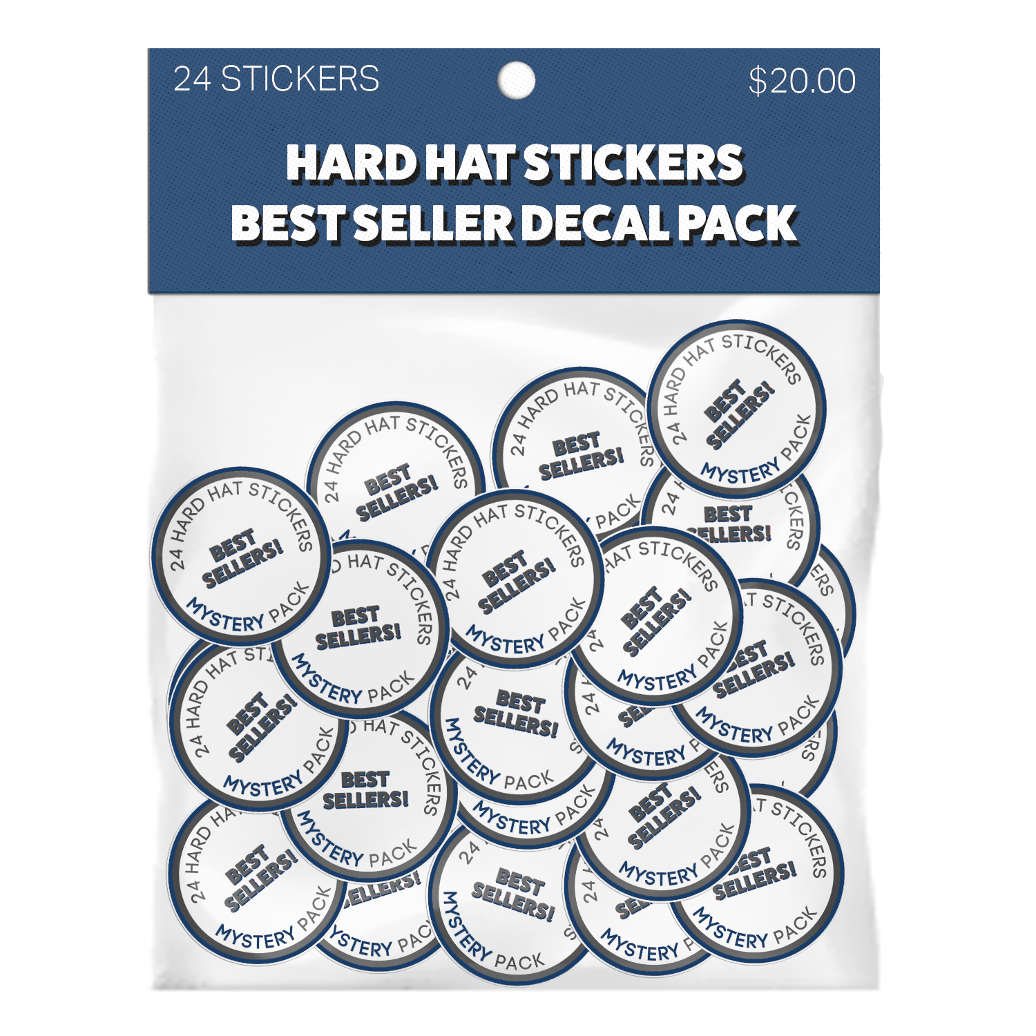 Hard Hat Sticker Best Sellers 24 Pack - $20